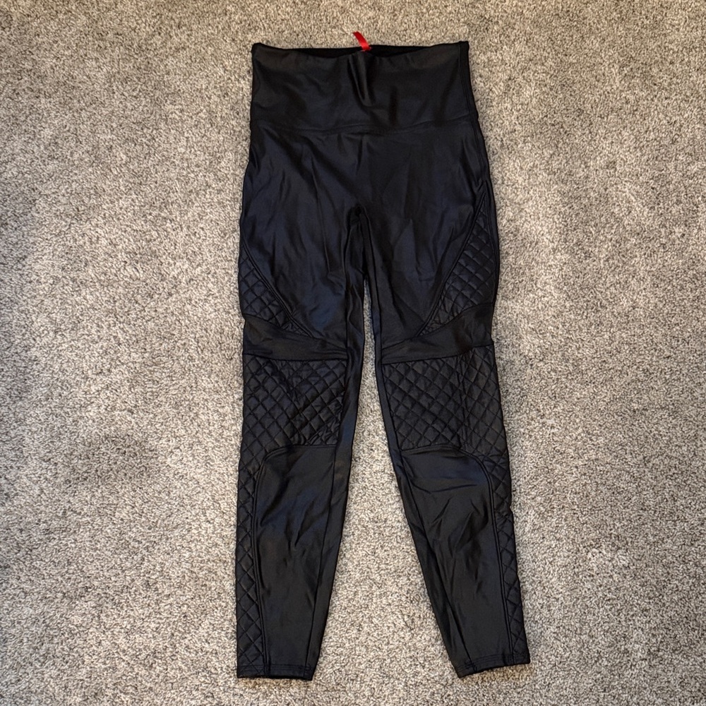 Spanx Faux Leather Moto Legging